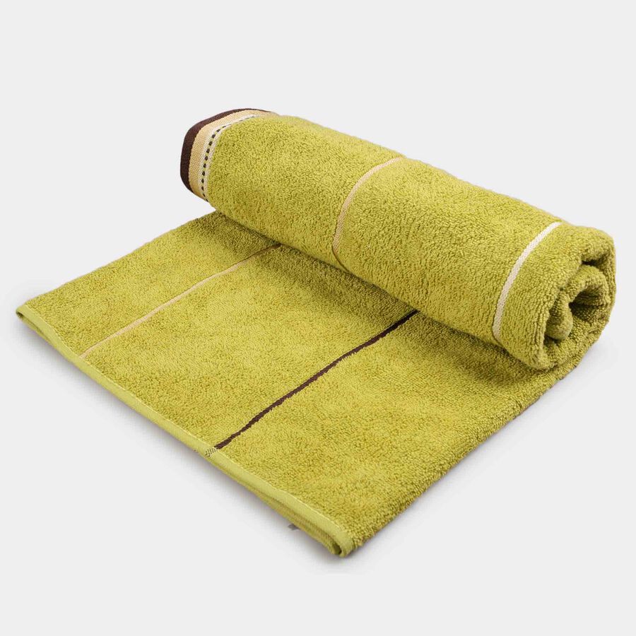 420 GSM Green Cotton Bath Towel, , large image number null