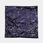 Navy Blue Foil Printed Cushion Cover, , small