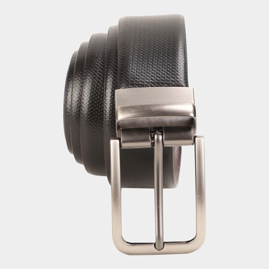Men's Black Leather Formal Belt, , large image number null
