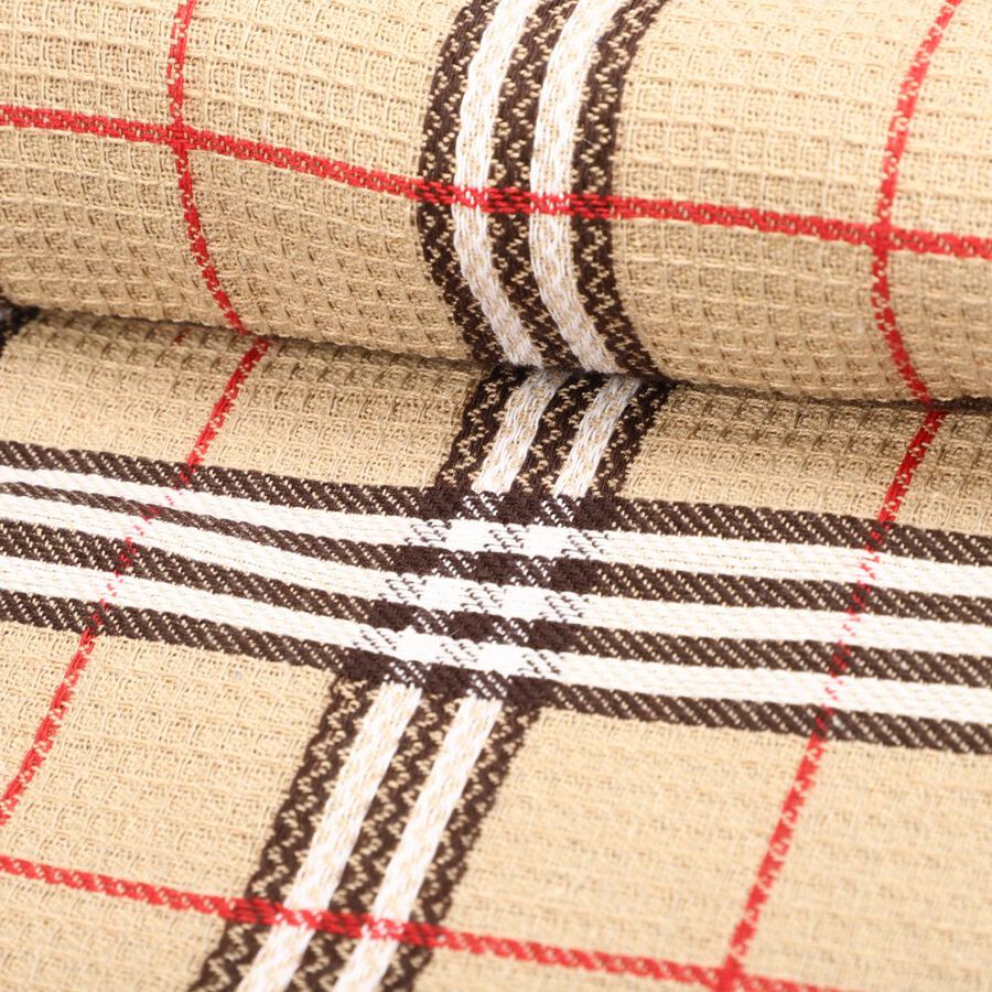 220 GSM Brown Cotton Blend Bath Towel, , large