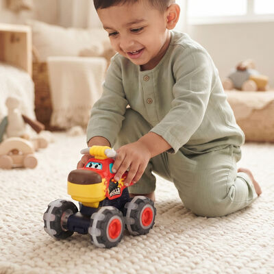 kid's Friction Powered Bull Monster Truck Toy