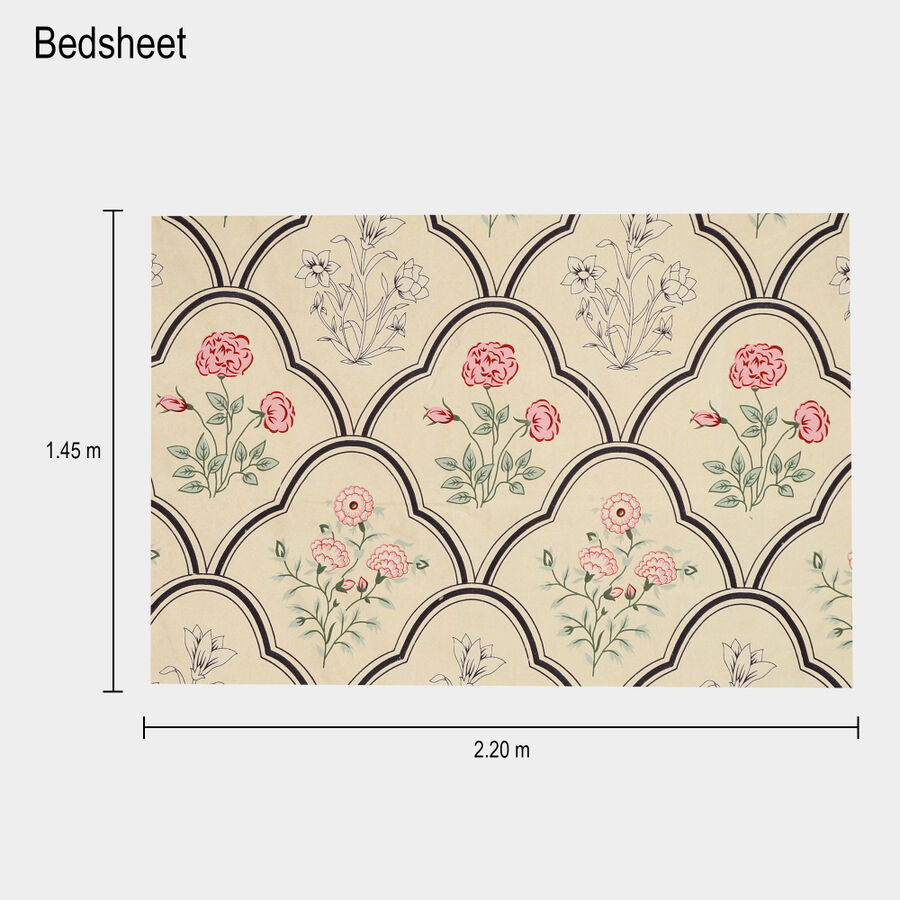 Yellow Microfiber Single Bedsheet, , large image number null