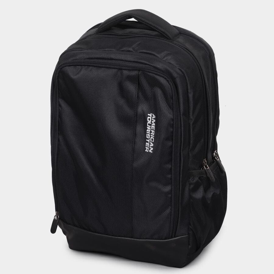 Black Polyester Backpack with Laptop Compartment, 32 L (Approx), , large image number null