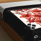 Red Floral Printed Double Blanket, , small image number null