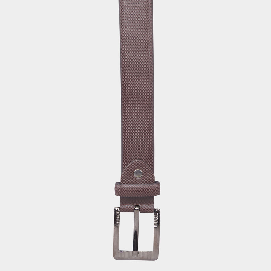 Men's Brown Polyurethane Formal Belt, 38 in. Waist, , large image number null