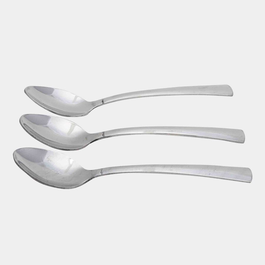 Set of 4 Steel Tea Spoons, , large image number null