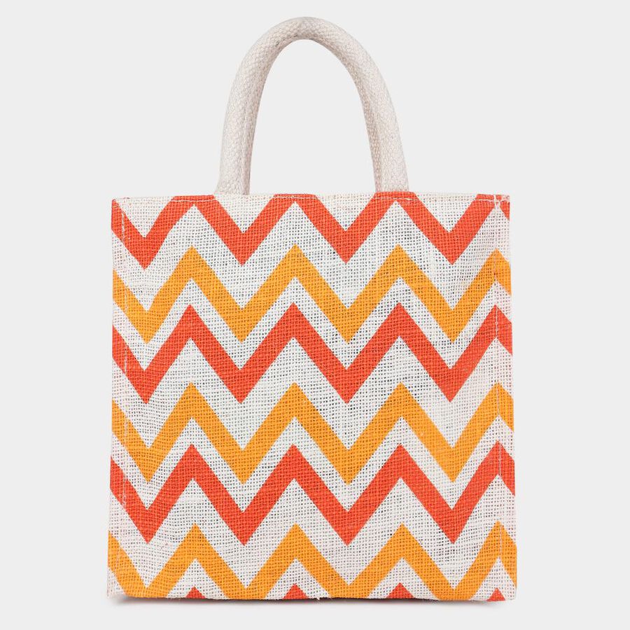 Jute Jute Lunch Bag, Orange, , large image number null