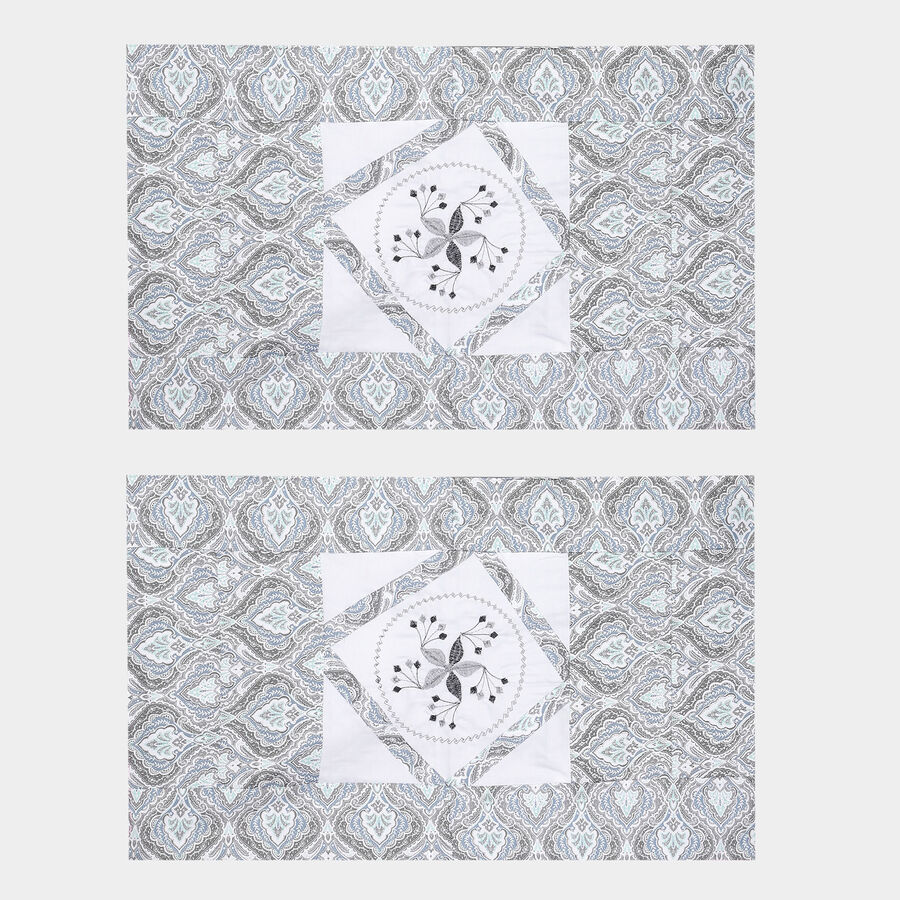 Printed Cotton Pillow Cover, Set of 2, , large image number null