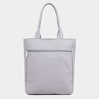 Women's Grey Polyurethane Tote Bag, , small