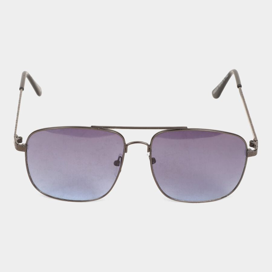 Women's Metal Gradient Rectangle Sunglasses, , large image number null