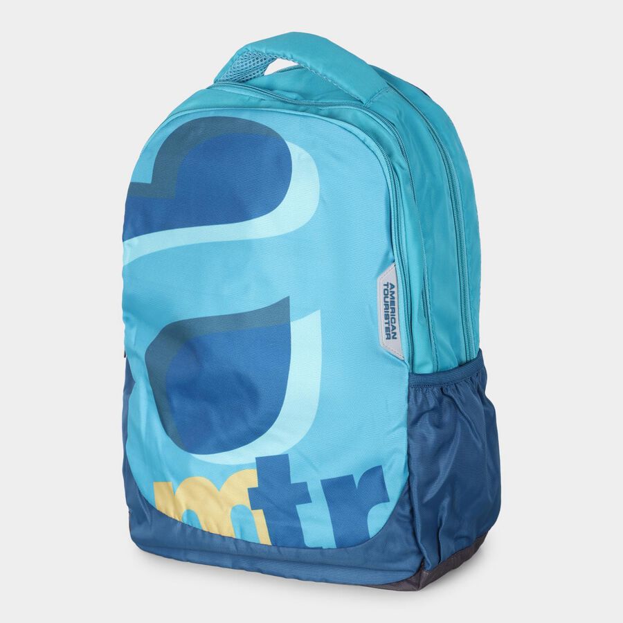 Light Blue Polyester Backpack, , large image number null