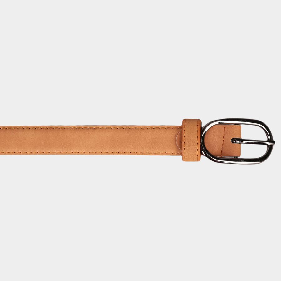 Women's Tan Polyurethane Belt, , large image number null