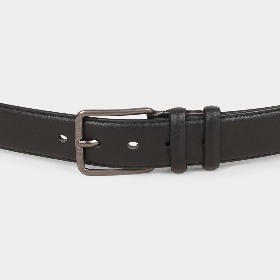 Men's Black Polyurethane Formal Belt, , large image number null