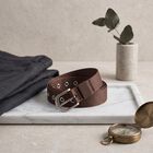 Women's Brown Nylon and Polyester Belt, , small