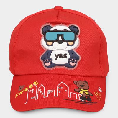 Kid's Red Fabric Cap 