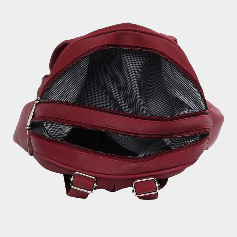 Women's Quilted Polyurethane Backpack, , large image number null