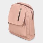 Women's Pink Polyurethane Backpack, , small image number null