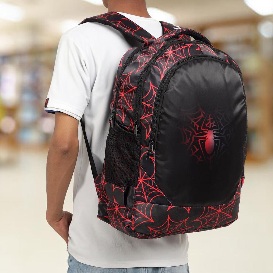 Black, Red Backpack with Laptop Sleeve, 35 L(Approx), , large image number null