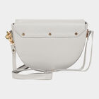 Women's Dark Grey Polyurethane Handbag, , small image number null