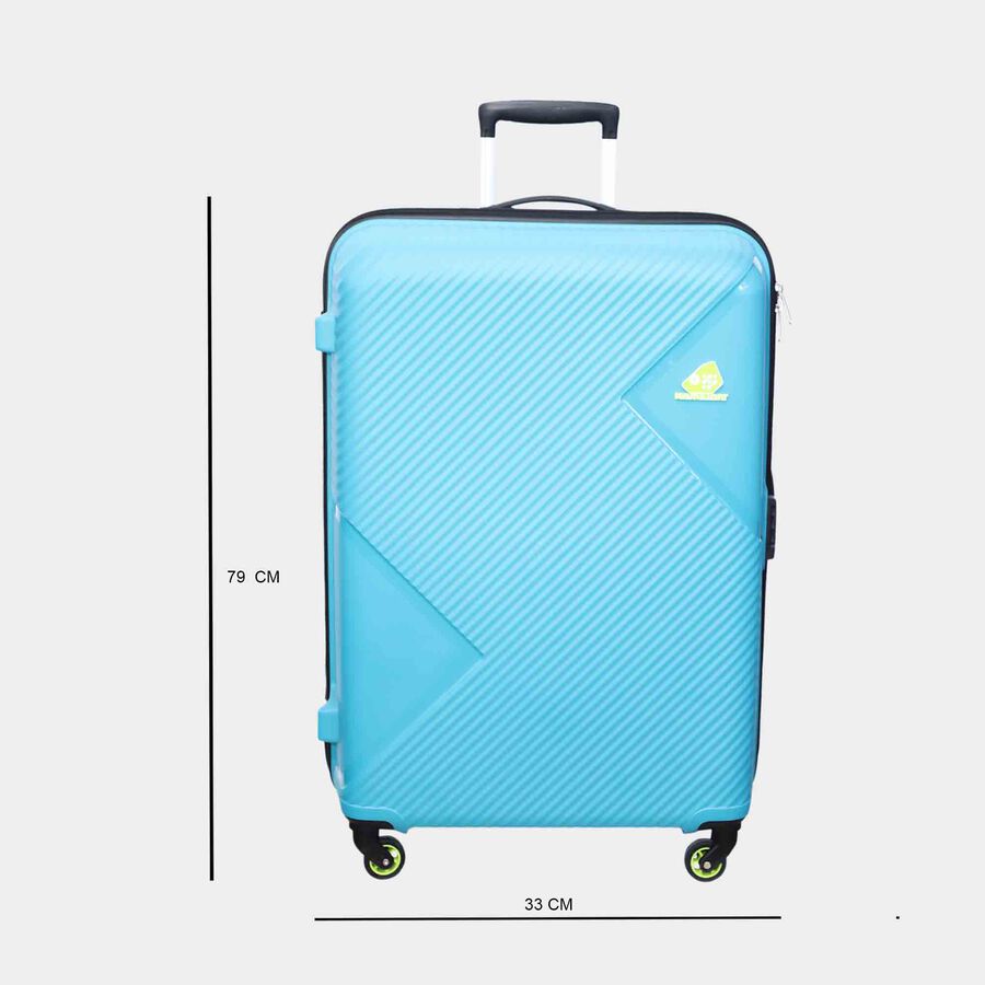 4-Wheel Cyan PVC Matee Hard Case Trolley, Large, , large image number null