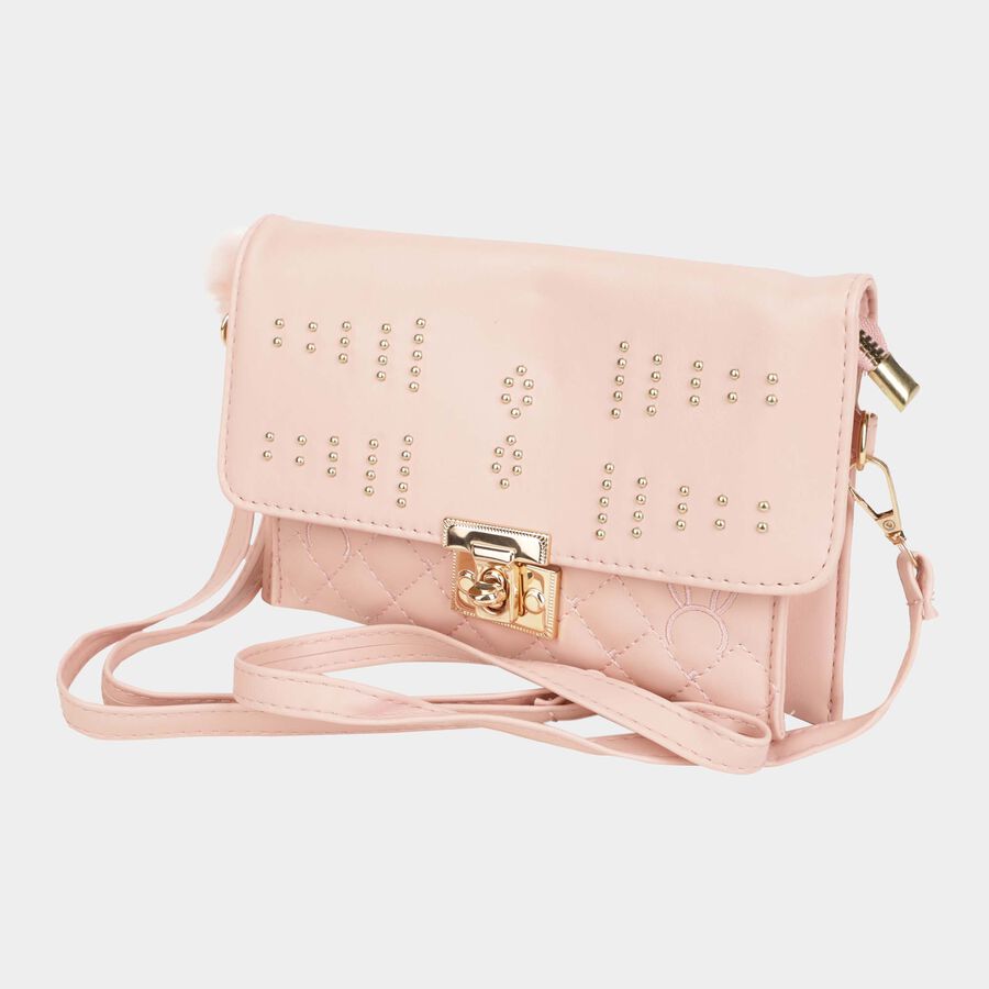 Women's Polyurethane Zipper Sling Bag, , large image number null