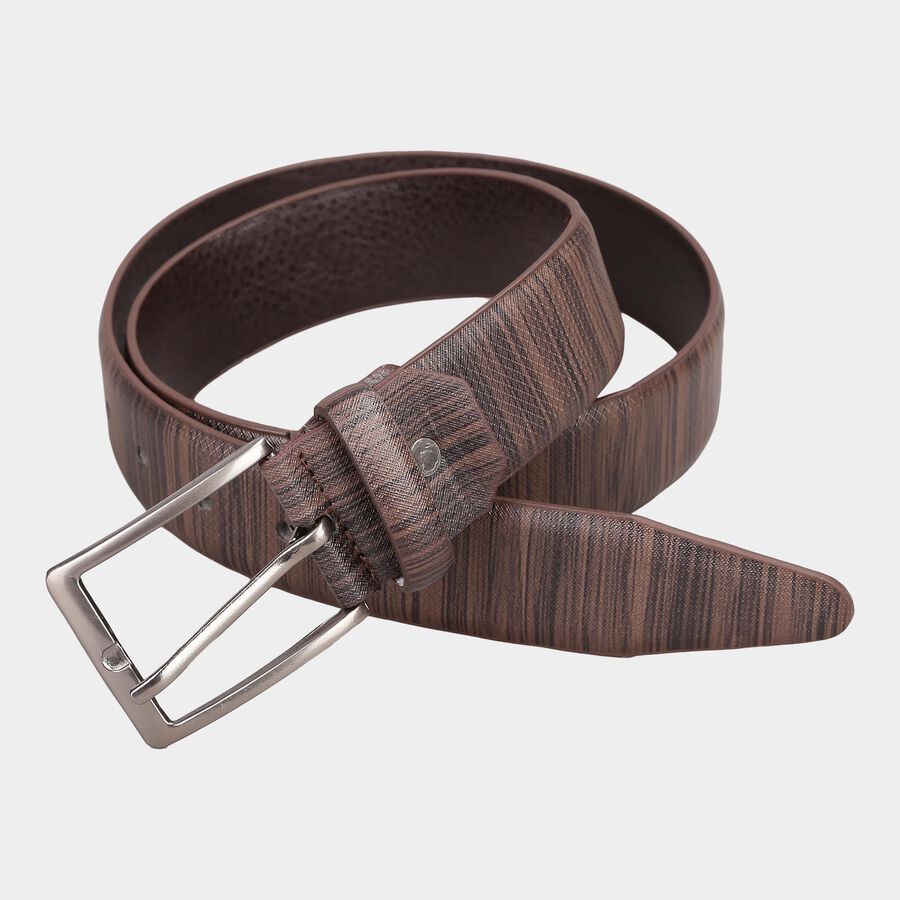 Men's Brown Polyurethane Casual Belt, , large image number null