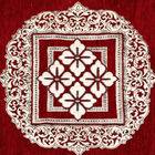 Maroon Polyester Cushion Cover, , small image number null