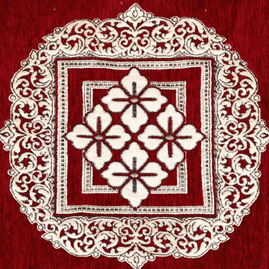 Maroon Polyester Cushion Cover, , large image number null