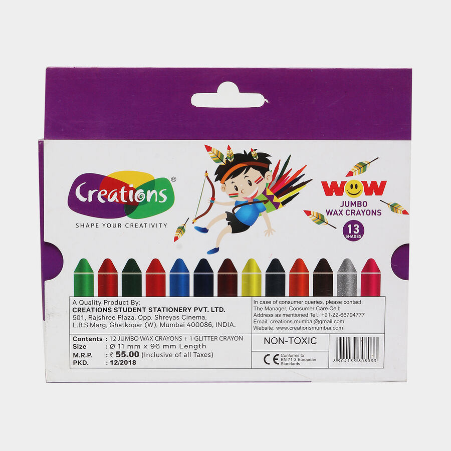 Wax Crayons 12 Shades, , large image number null