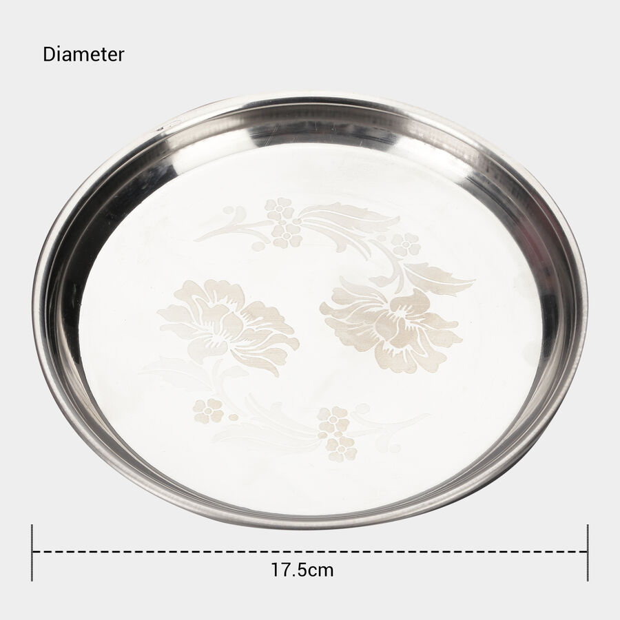 Stainless Steel Plate, 20.3 cm, , large image number null