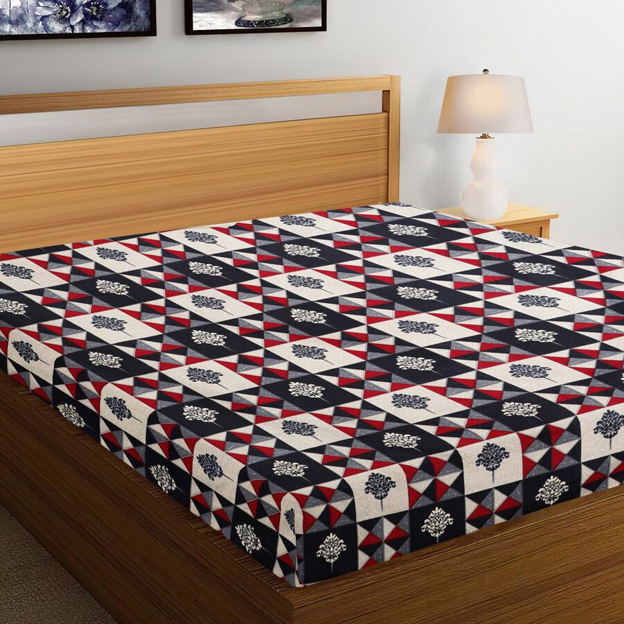 90 GSM Microfiber Double Bedsheet, , large image number null