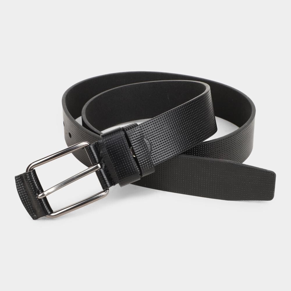 Black Tie                         Men's Black Polyurethane Formal Belt