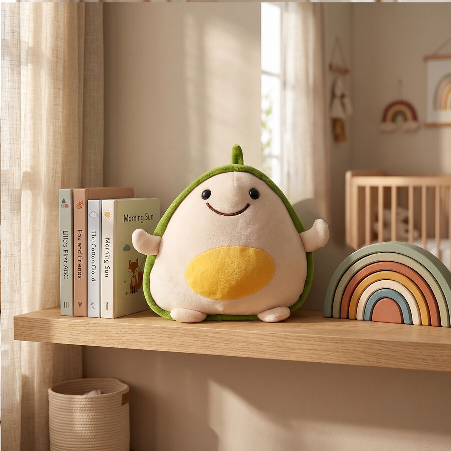 Kid's Green Fabric Animals Toy, , large