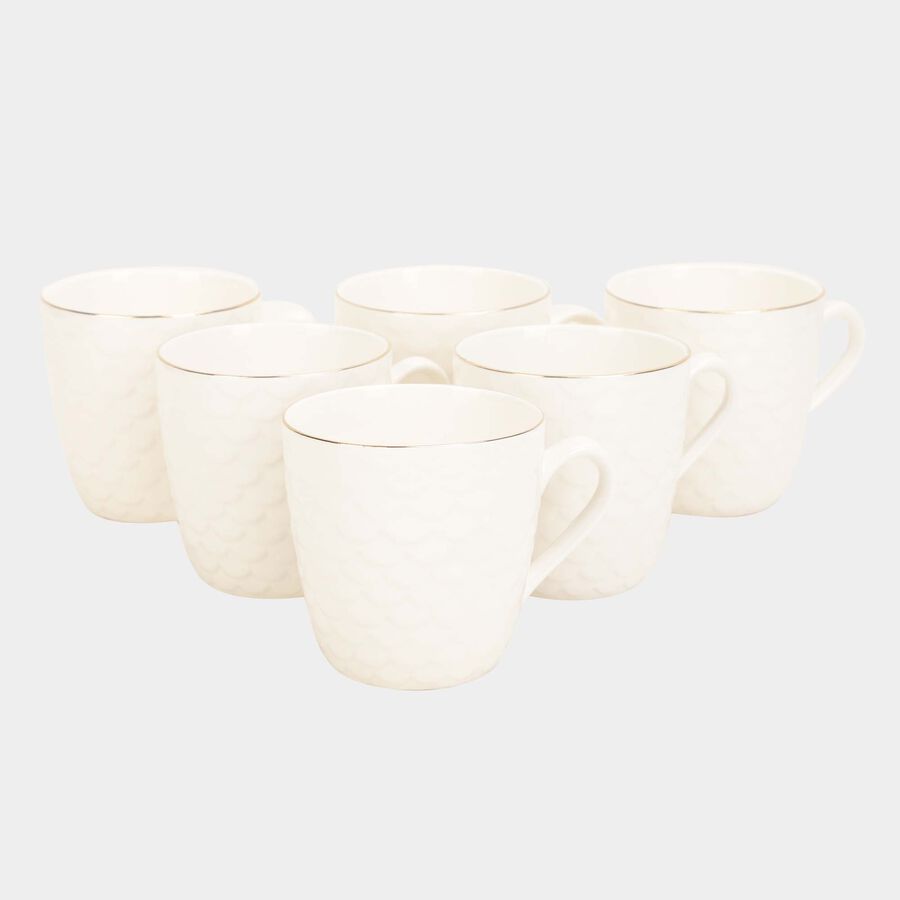 220 ml Bone China Cup, Set of 6, , large image number null