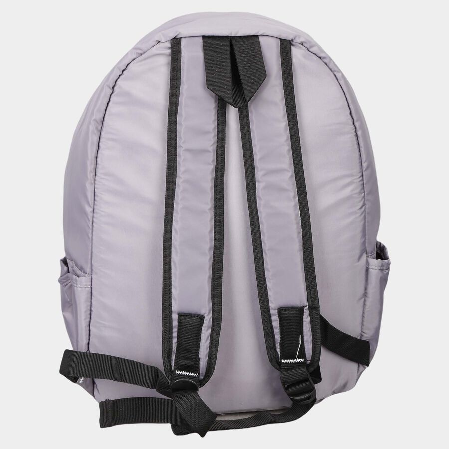 Women's Grey Polyurethane Backpack, , large image number null