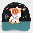 Kid's Black Fabric Cap, , small