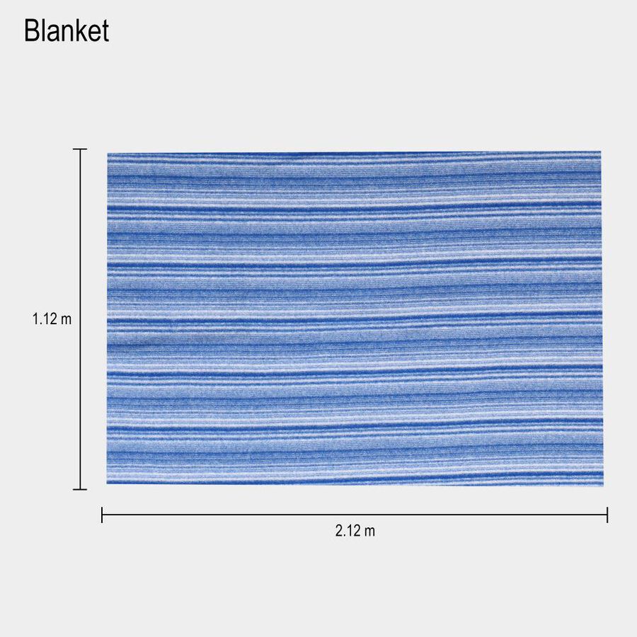 Blue Polyester Blanket, , large