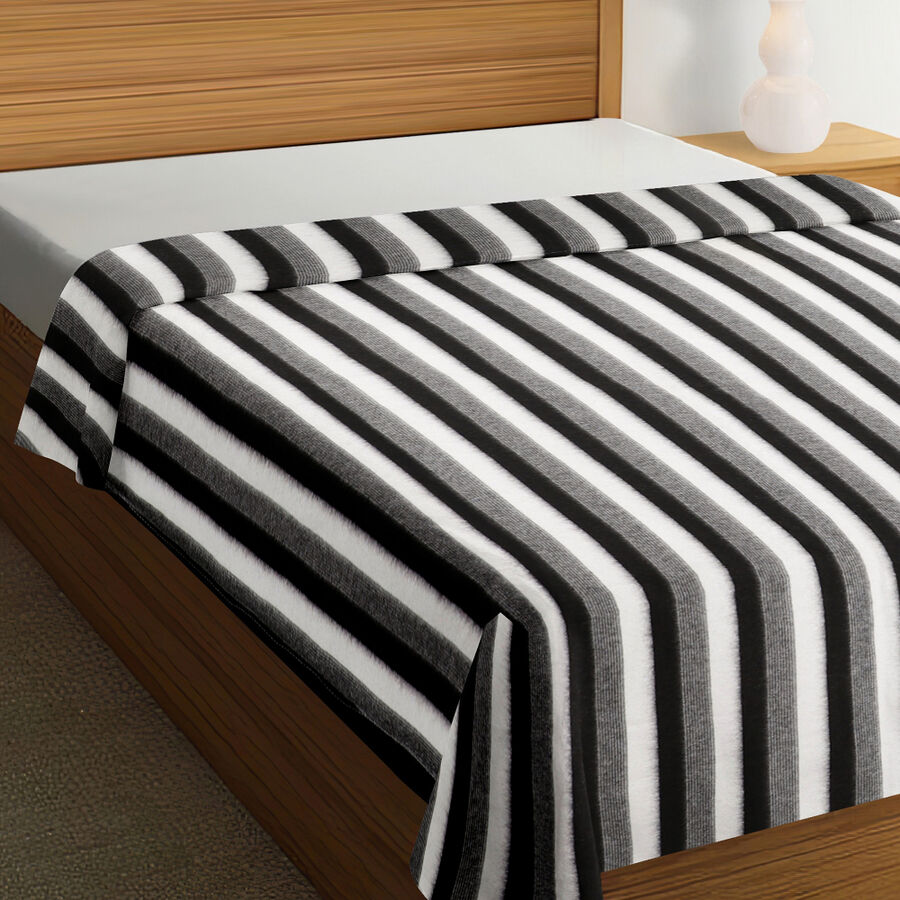 Black Microfiber Blanket, , large image number null