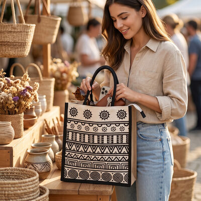 Black Canvas Handy Pouch