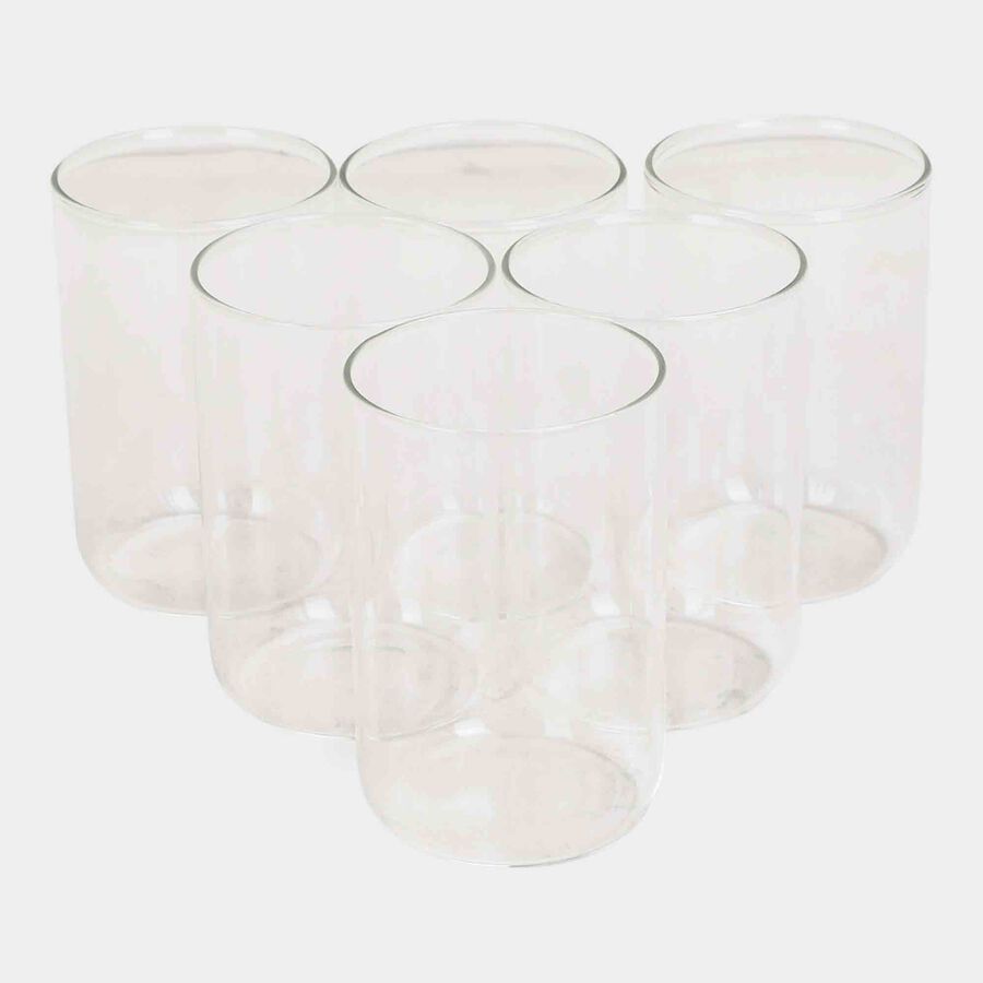 Set of 6 Glass Tumblers, 300 ml, , large image number null