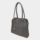 Women's Grey Polyurethane Tote Bag, , small image number null