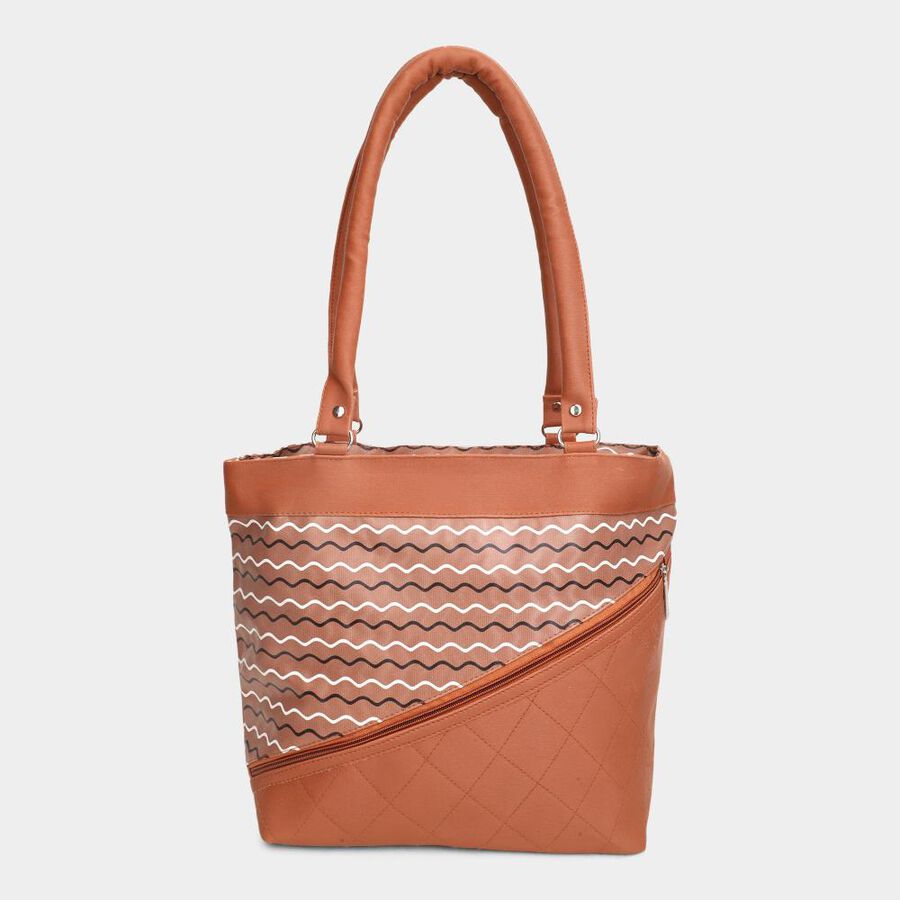 Women's Tan Polyurethane Hand Bag, , large image number null