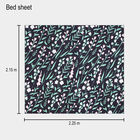 120 GSM Blue Polyester Double Bedsheet, , small image number null