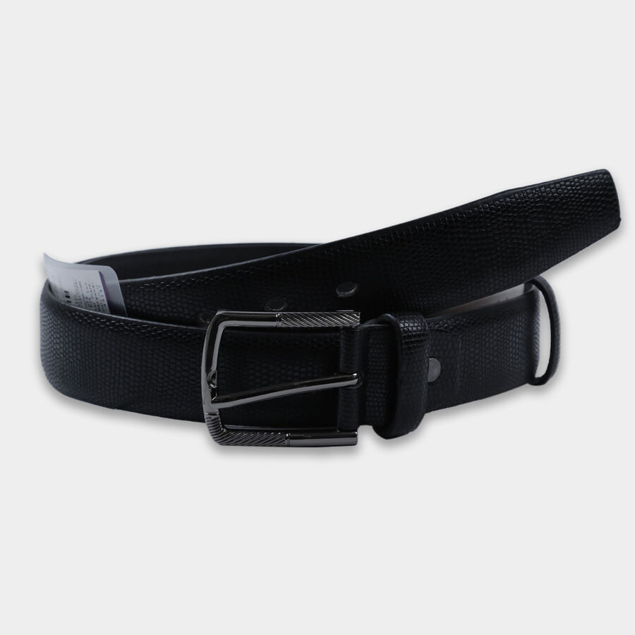 Men Formal Black Belt (40 in.), , large image number null