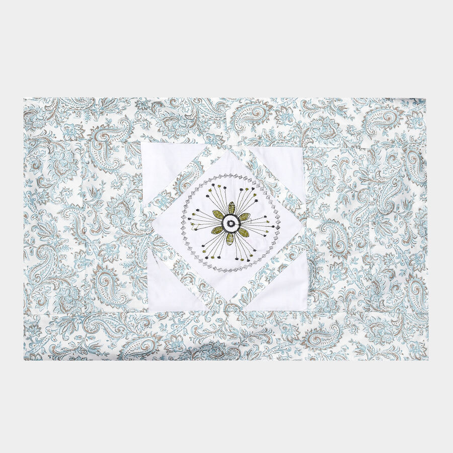 Printed Cotton Pillow Cover, Set of 2, , large image number null