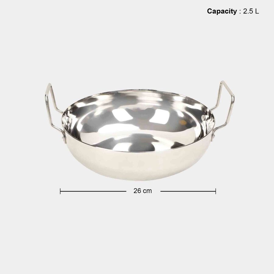 2.5L Steel Kadhai -Induction Compatible, , large image number null