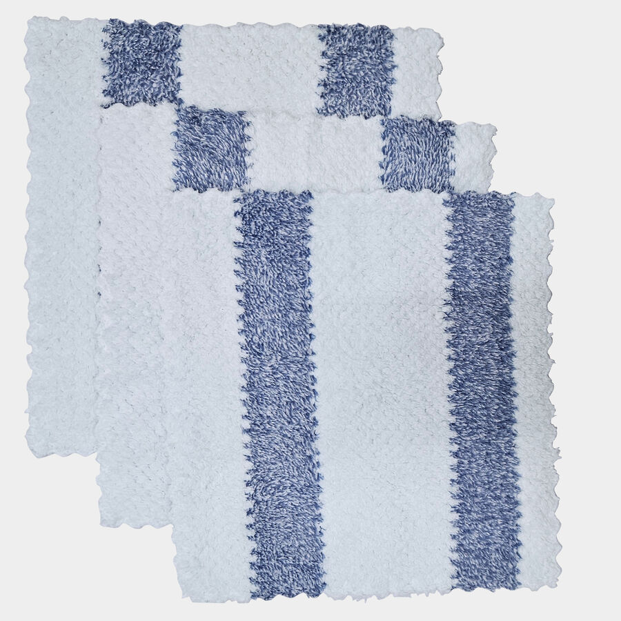 250 GSM Grey Microfiber Face Towel Set of 3, , large