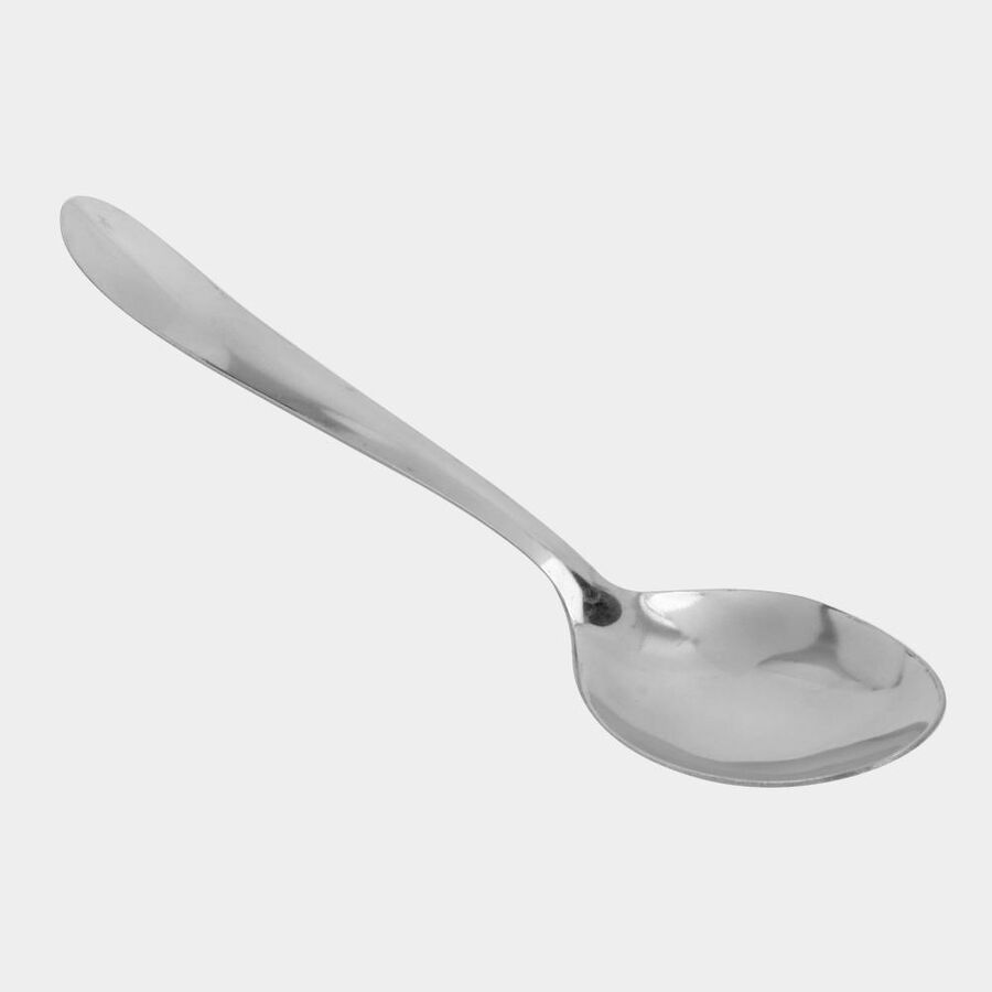 Set of 4 Steel Dessert Spoons, , large image number null