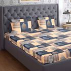 120 GSM Multicolour Microfiber Double Bedsheet, , small image number null