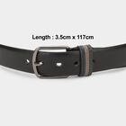 Men's Black PU Casual Belt , , small